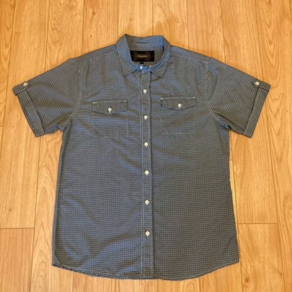 Ultra Soft Men's Collared Short Sleeve Dress Shirt Size M - Picture 12 of 16